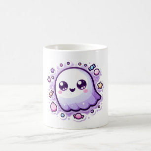 Coupe Kawaii Ghost Mug Cute Pastel Halloween Coffw