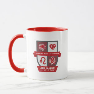 Coupe Leo Crest™ d'anniversaire pour mug du 23 au