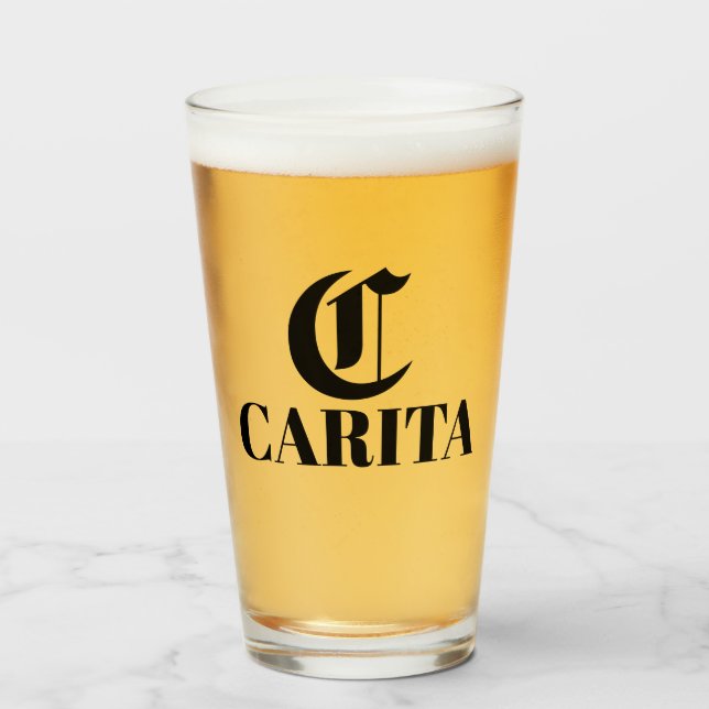 Coupe Monogramme de verre (Devant (rempli))