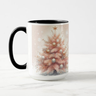 Coupe vintage Pink Christmas Tree Coffee Mug