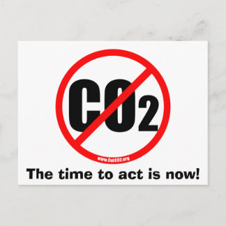 Couper la carte postale CO2