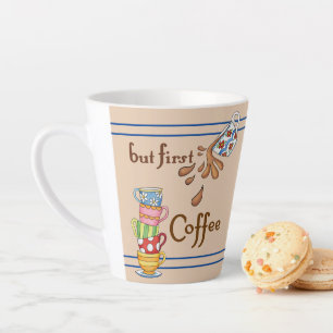 Coupes de café colorées en latte de Mug