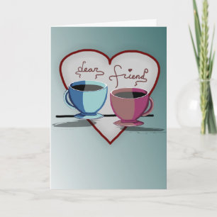 Coupes de café d'amitié Carte Saint-Valentin