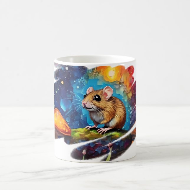 Coupes et tasses de café mignonnes à souris pour e (Centre)