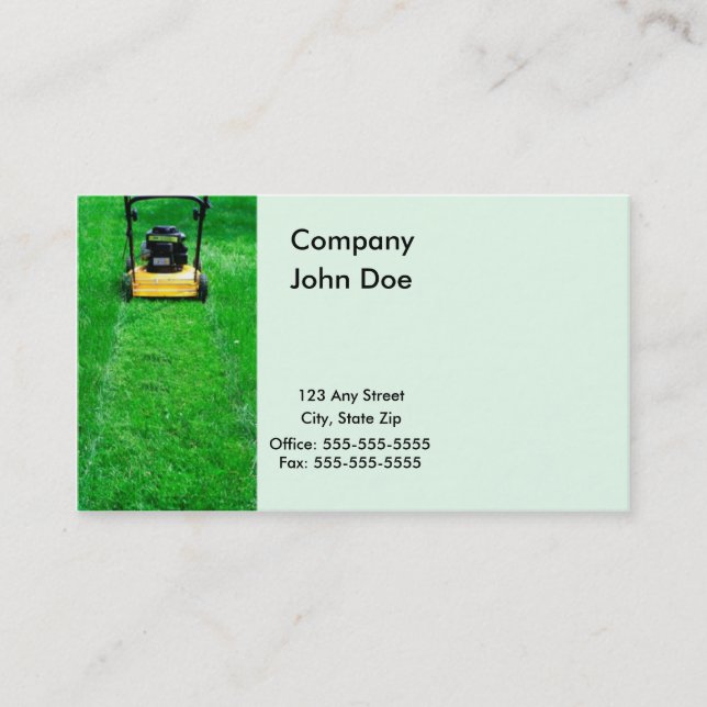 Coupez le carte de visite d'herbe (Devant)
