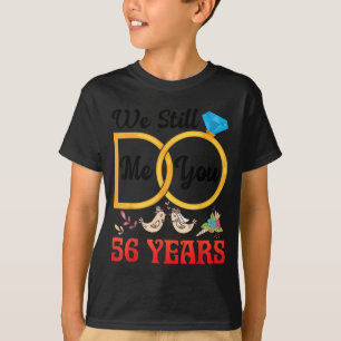 Couple 56th Wedding Anniversary Married 56 Years T-Shirt