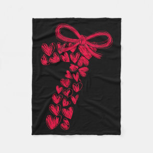 Couple 7 67 - Cute Six Seven Hearts Matching 67 Va Fleece Blanket