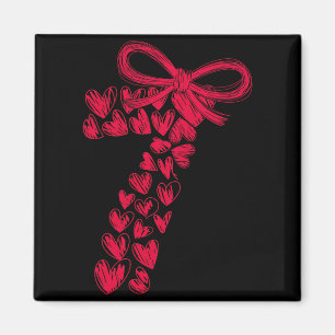 Couple 7 67 - Cute Six Seven Hearts Matching 67 Va Magnet