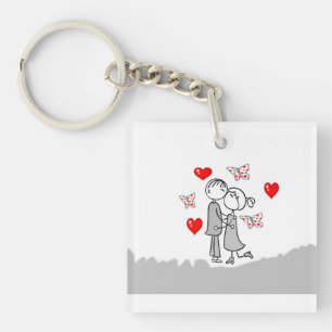 **COUPLE AMOUREUX** PORTE - CLÉ