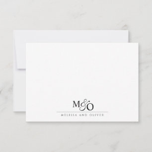 Couple Ampersand Monogram Card