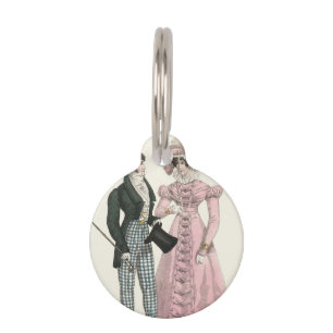 Couple Antique Wedding 1823 Man Woman Fashion Pet Tag