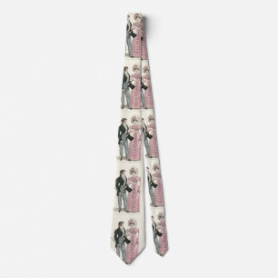 Couple Antique Wedding 1823 Man Woman Fashion Tie