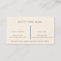 Couple appel personnel / Carte de visite
