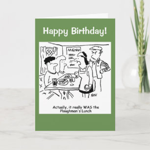 Couple are Told They've Eaten Ploughman's Lunch Card