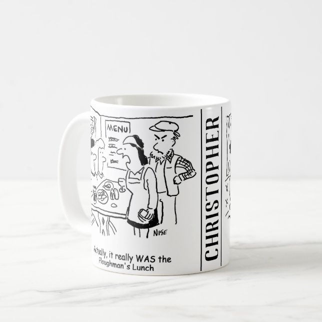 Couple are Told They've Eaten Ploughman's Lunch Coffee Mug (Front Left)