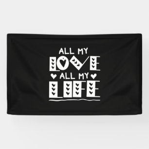 Couple Art All My Love All My Life Banner