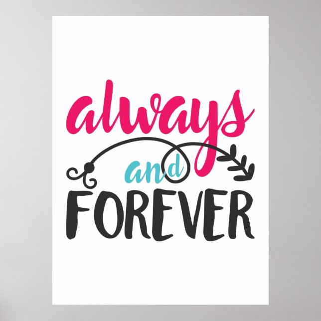 Couple Art Always And Forever Poster (Front)