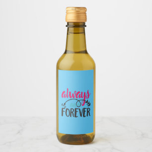 Couple Art Always And Forever Wine Label