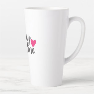 Couple Art Be My Valentine Latte Mug
