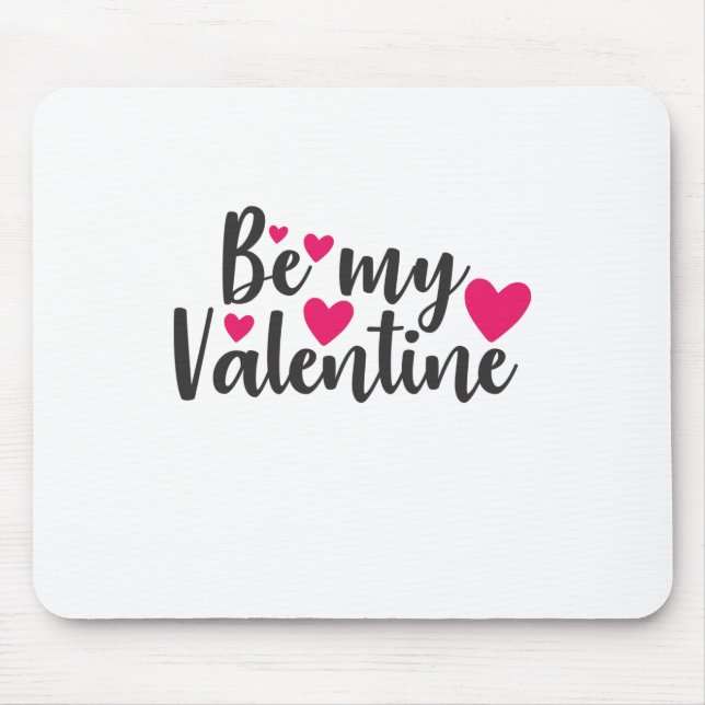 Couple Art Be My Valentine Mouse Pad (Front)