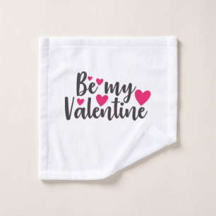 Couple Art Be My Valentine Wash Cloth