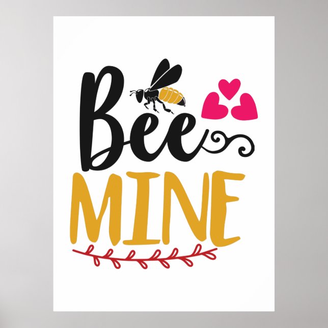 Couple Art Bee Mine Poster (Front)