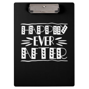 Couple Art Happily Ever After Clipboard