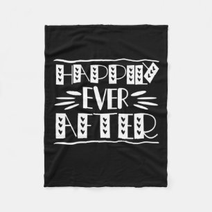 Couple Art Happily Ever After Fleece Blanket