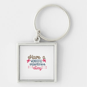 Couple Art Have A Wonderful Valentine's Day Keychain