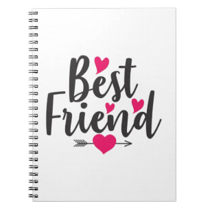 Couple Art Heart Best Friend Notebook