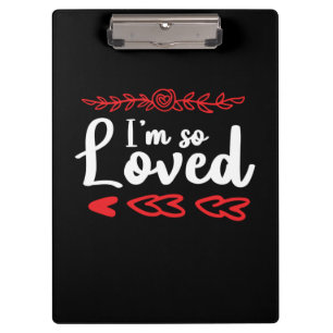 Couple Art I Am So Loved Clipboard