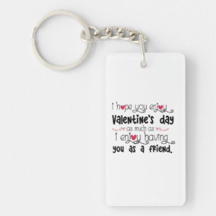 Couple Art I Hope You Enjoy Valentine's Day Keychain