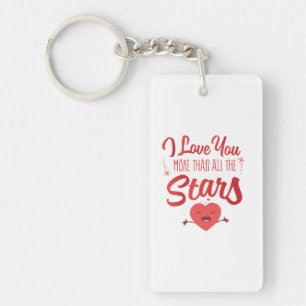Couple Art I Love You More Than All The Stars Keychain