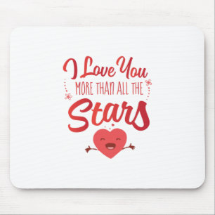 Couple Art I Love You More Than All The Stars Mouse Pad
