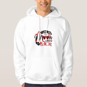 Couple Art I Love You To The Moon Hoodie