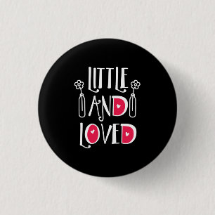 Couple Art Little And Love 1 Inch Round Button