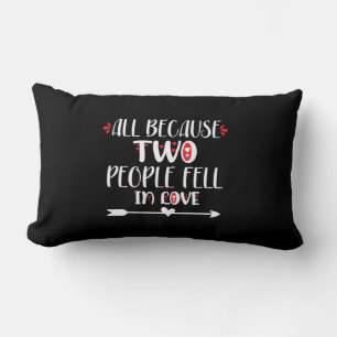 Couple Art Two People Feel In Love Lumbar Pillow