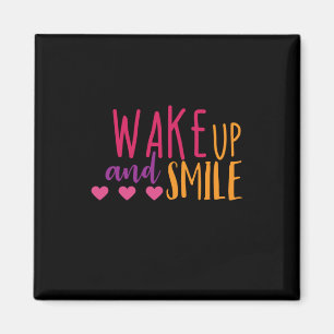 Couple Art Wake Up And Smile Magnet
