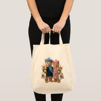 Couple Bear Tote Bag | The Frosty Family