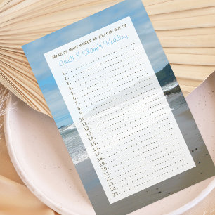 Couple Bridal Wedding Shower Games - Beach