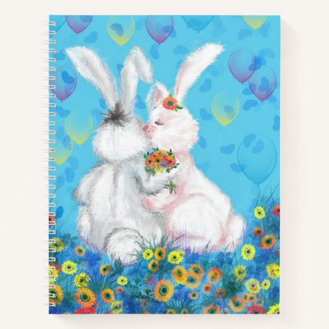 Couple Bunny Notebook (Front)