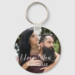 Couple Care & Love Romantic Photo Keychain