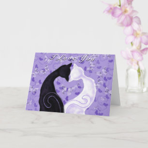 Couple Cat Romantic Love Valentine's Day Card