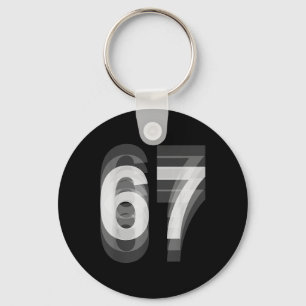 Couple Costume 67 Six Seven Meme Funny _1  Keychain