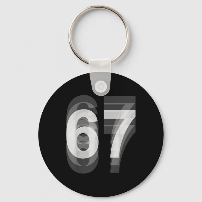 Couple Costume 67 Six Seven Meme Funny _1  Keychain (Front)