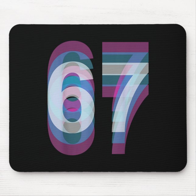 Couple Costume 67 Six Seven Meme Funny  Mouse Pad (Front)