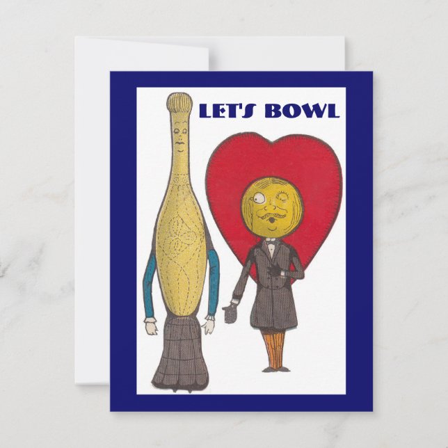 COUPLE COUPLE BOWLING INVITATION DE COUPLE COUPLE  (Devant)