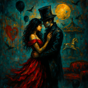 Couple Dancing – Gothic Romance Decoupage Paper