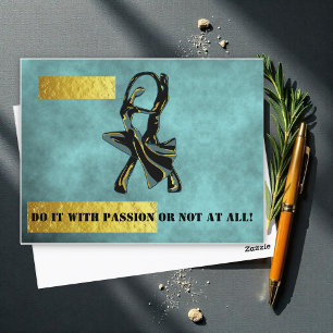 Couple dancing in the night postcard