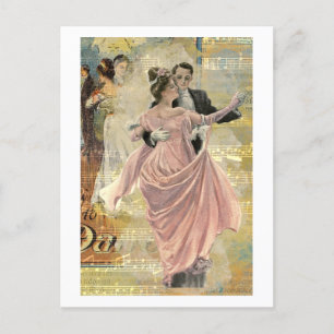 Couple Dancing Postcard
